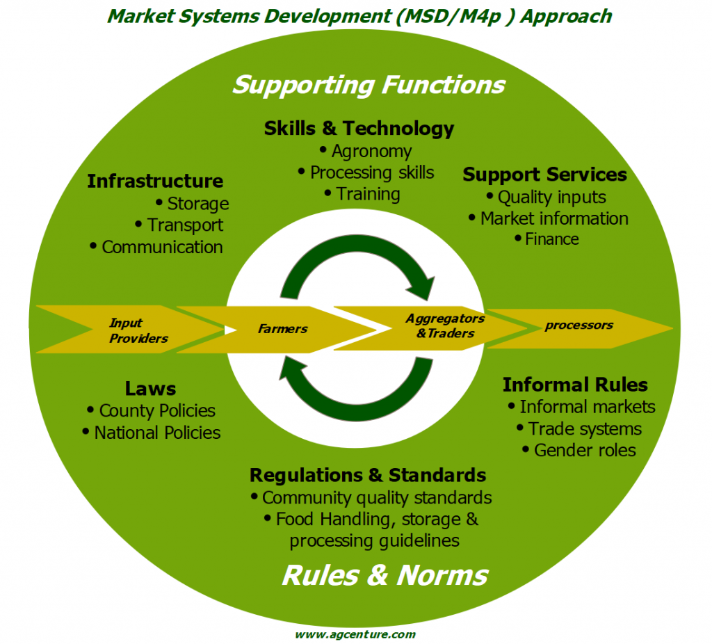 agriculture value chain embedded in a market systems for agriculture & rural development